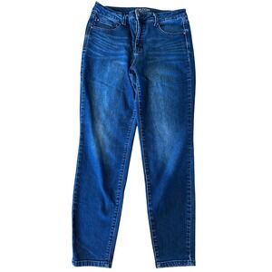 Maurices Everflex High-Rise Skinny Jeans Women's Size 14R‎ Dark Wash Denim Pants